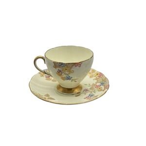 Vintage Eb Foley Bone China Tea Cup & Saucer V2170 Preowned Made in England.